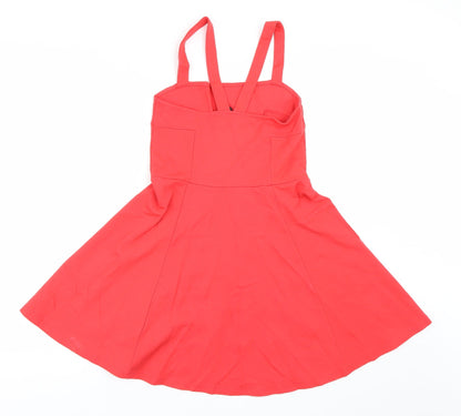 H&M Womens Red   Tank Dress  Size S