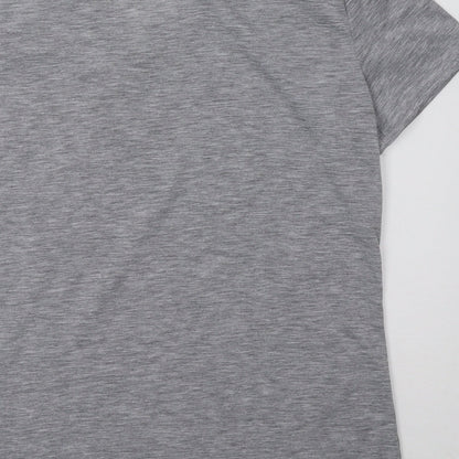 Womens UK Size M Preworn Grey Basic T-Shirt