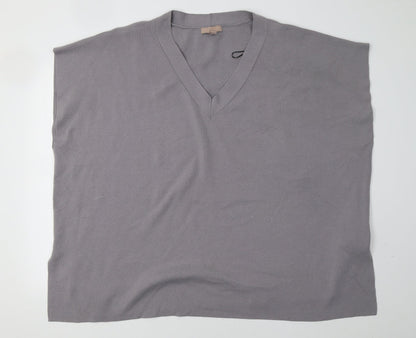 H&M Womens Grey  Knit Pullover Sweatshirt Size 3XL