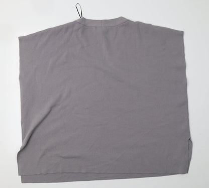 H&M Womens Grey  Knit Pullover Sweatshirt Size 3XL
