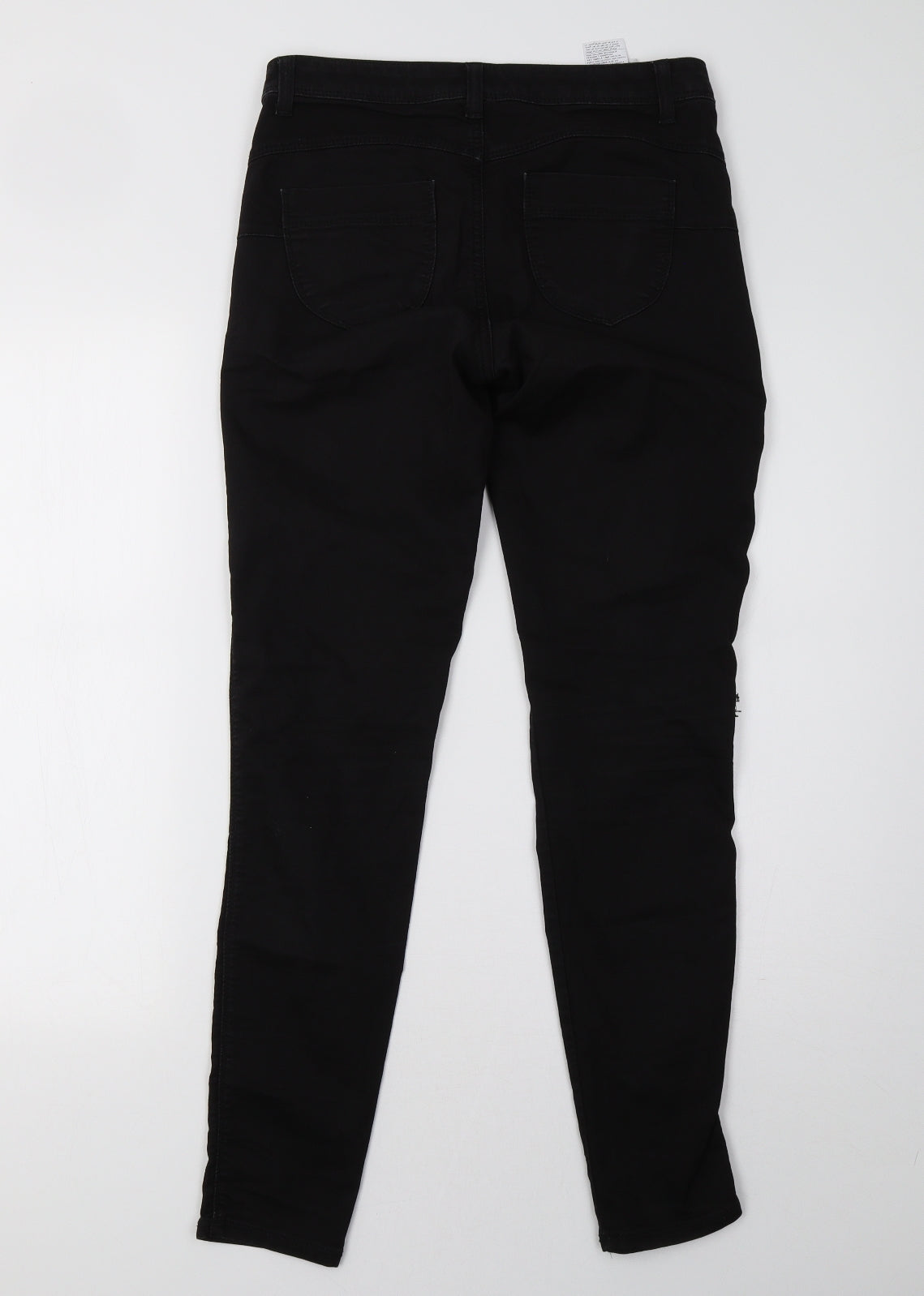Womens UK Size 28 Preworn Regular Fit Skinny Black Jeans