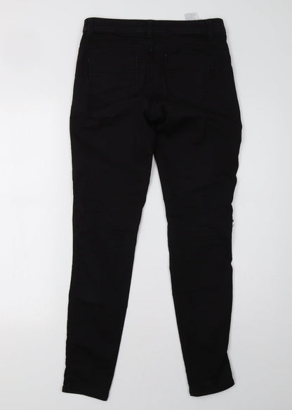 Womens UK Size 28 Preworn Regular Fit Skinny Black Jeans