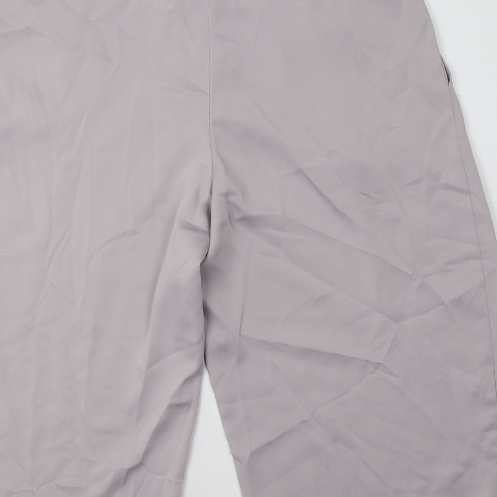 Womens UK Size 10 Dorothy Perkins Regular Fit Cropped Grey Trousers