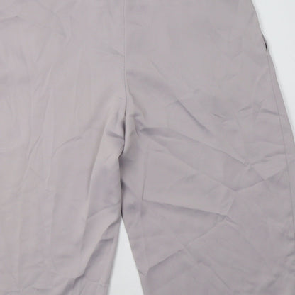 Womens UK Size 10 Dorothy Perkins Regular Fit Cropped Grey Trousers
