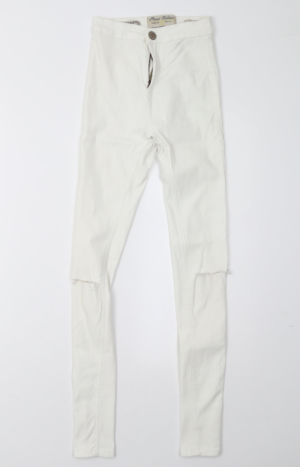 Parisian Womens White   Trousers  Size 6 L32 in