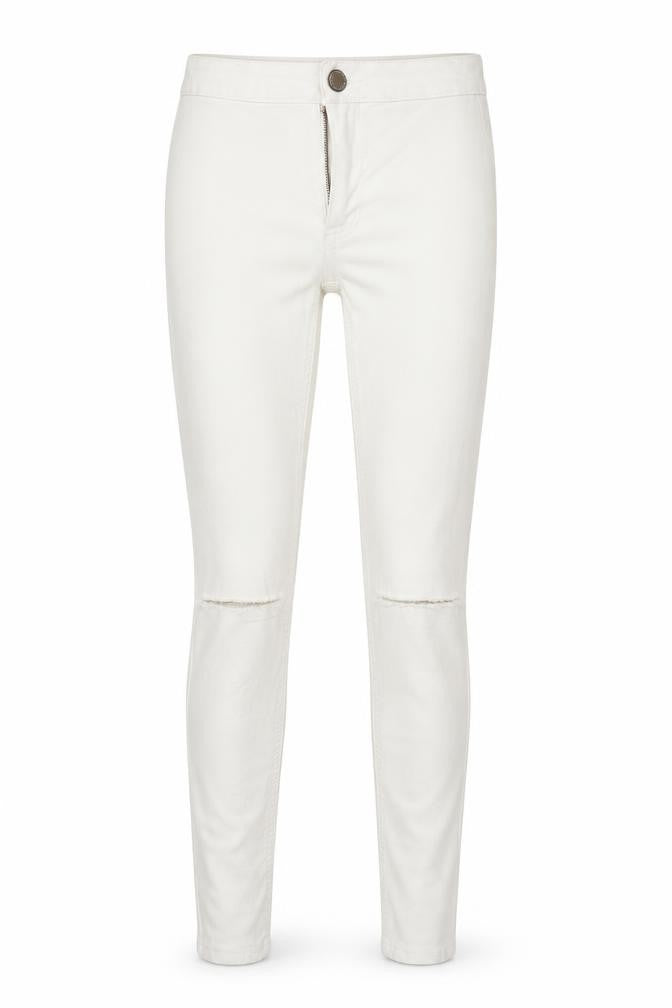 Womens UK Size 6 Parisian Regular Fit  White Trousers