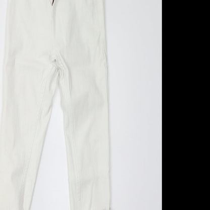 Parisian Womens White   Trousers  Size 6 L32 in