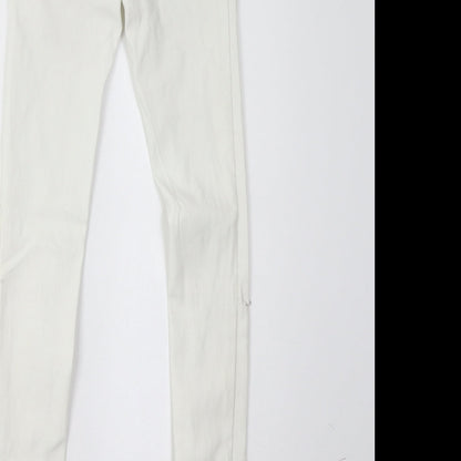 Parisian Womens White   Trousers  Size 6 L32 in