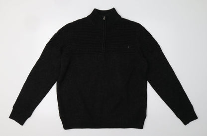 saisnburys Mens Black   Pullover Sweatshirt Size L