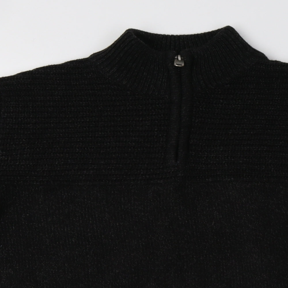 saisnburys Mens Black   Pullover Sweatshirt Size L
