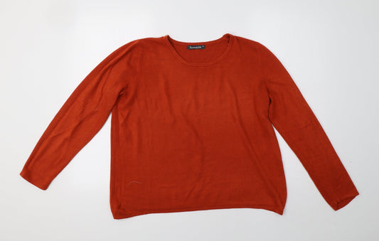 Bonmarché Womens Orange   Pullover Sweatshirt Size M
