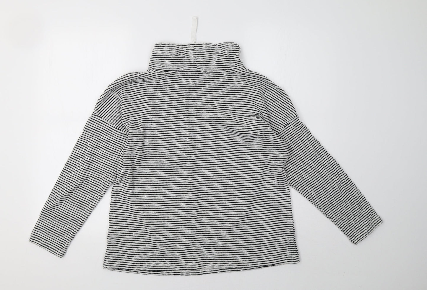 Bonmarché Womens White Striped  Pullover Sweatshirt Size 12