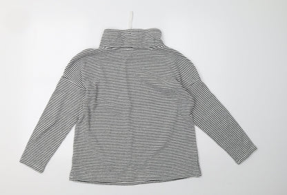 Bonmarché Womens White Striped  Pullover Sweatshirt Size 12
