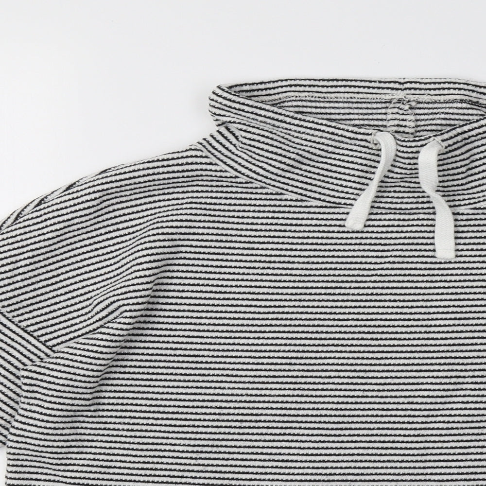 Bonmarché Womens White Striped  Pullover Sweatshirt Size 12