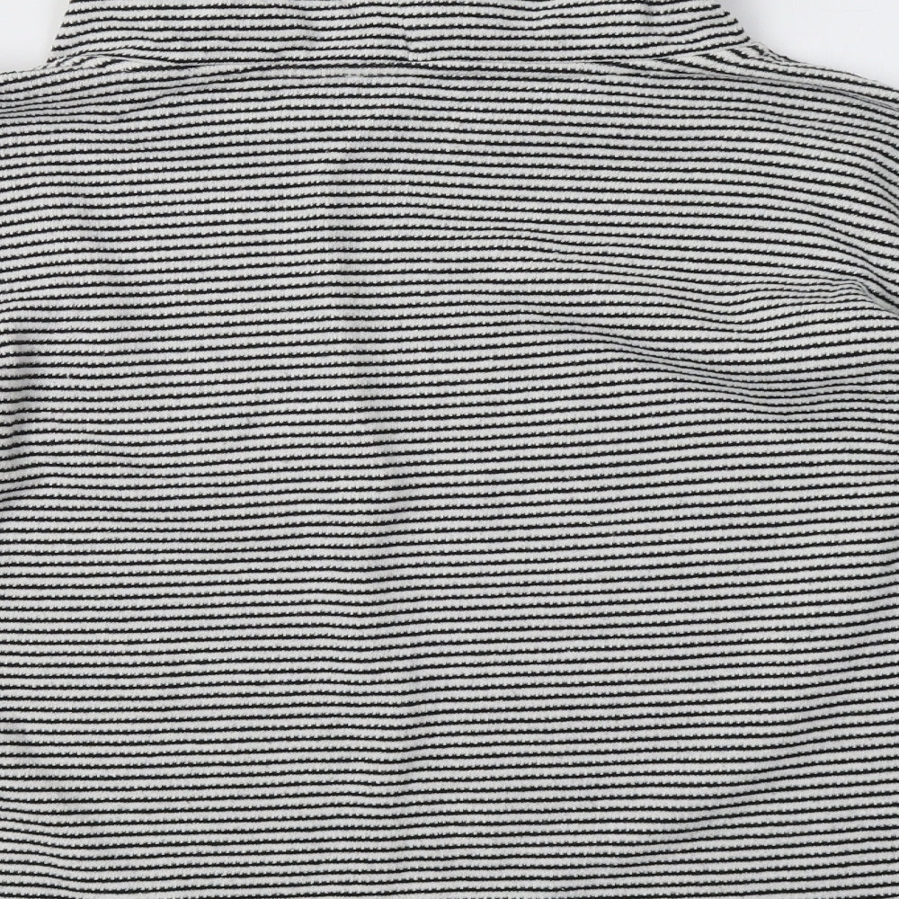 Bonmarché Womens White Striped  Pullover Sweatshirt Size 12