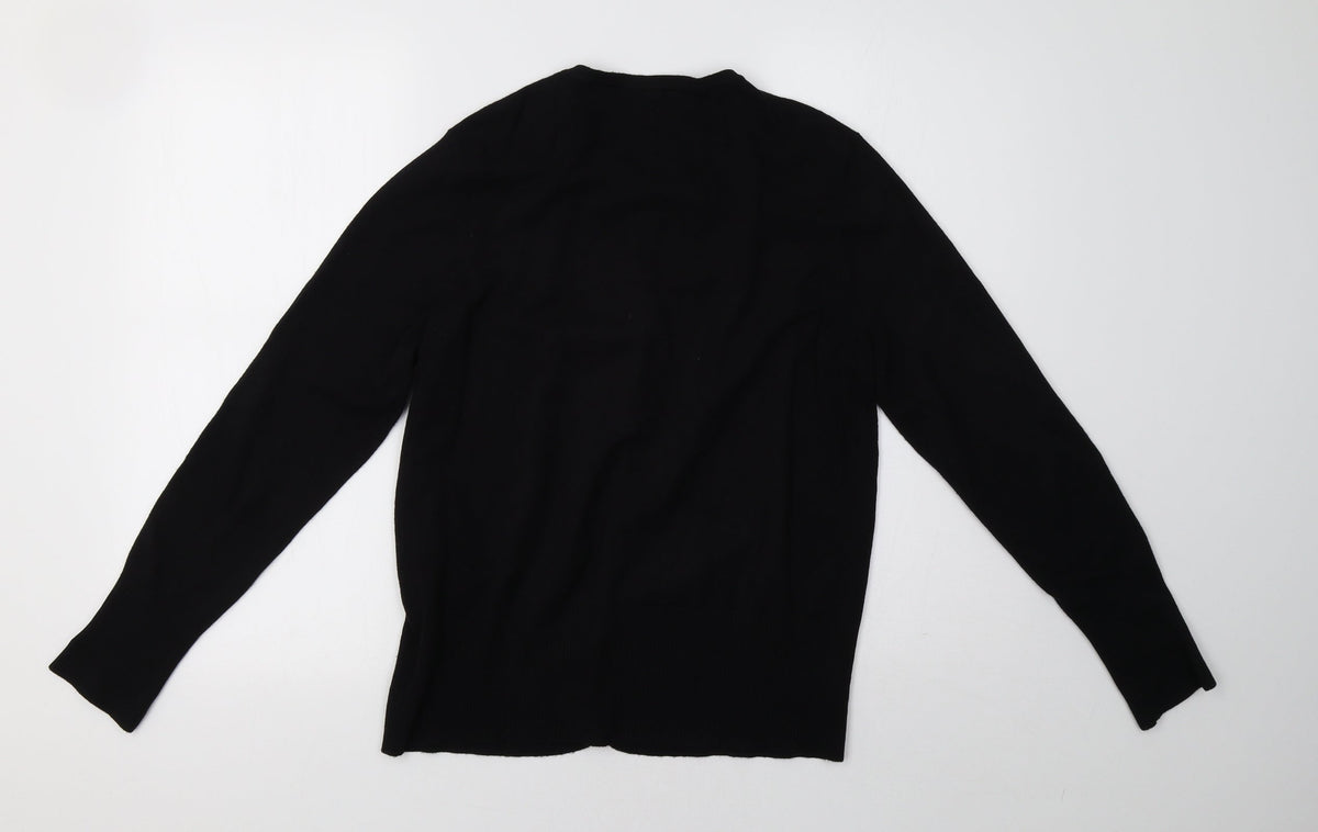Back view of Debenhams women’s black pullover sweatshirt, size UK 16