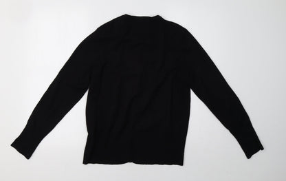 Back view of Debenhams women’s black pullover sweatshirt, size UK 16