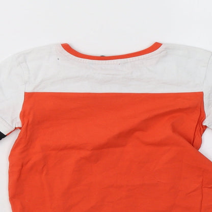 George Boys Orange Striped  Pullover Sweatshirt Size 2 Years