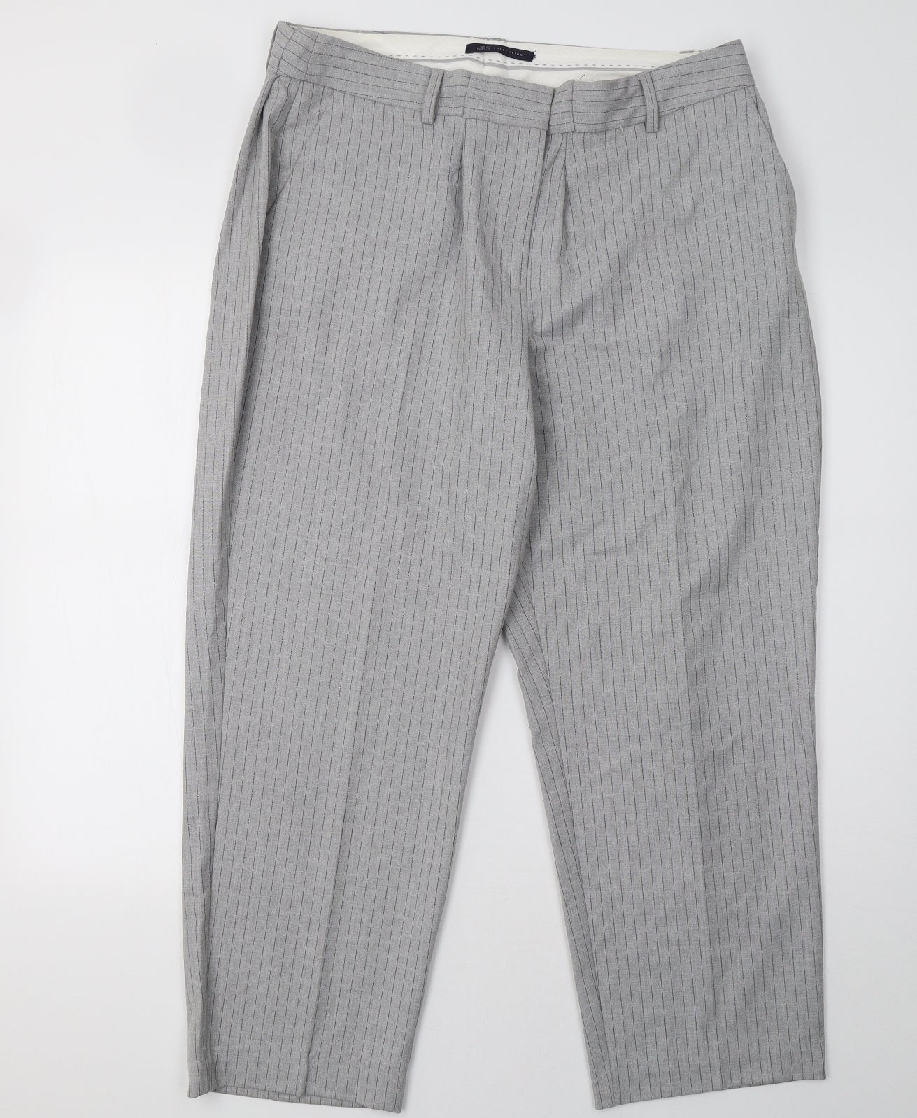 Womens UK Size 20 Marks and Spencer Regular Fit  Grey Trousers