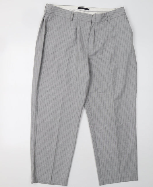 Womens UK Size 20 Marks and Spencer Regular Fit  Grey Trousers