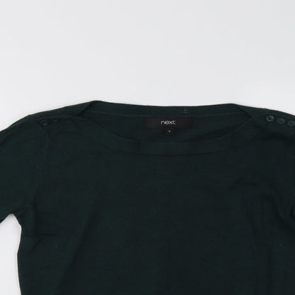 Womens UK Size 8 NEXT Green Pullover Sweatshirt
