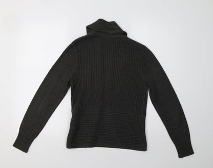 Womens UK Size S H&M Grey Cardigan Jumper