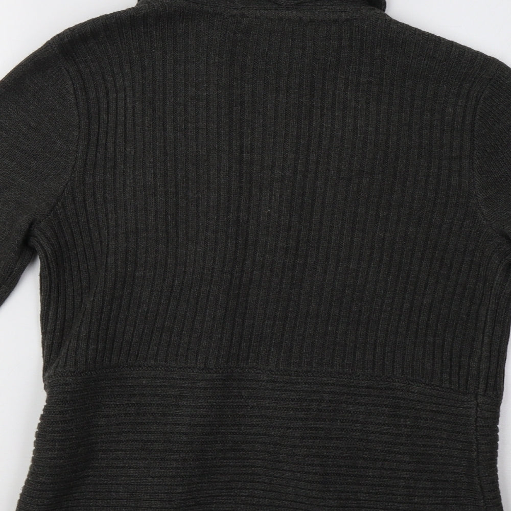 Womens UK Size S H&M Grey Cardigan Jumper