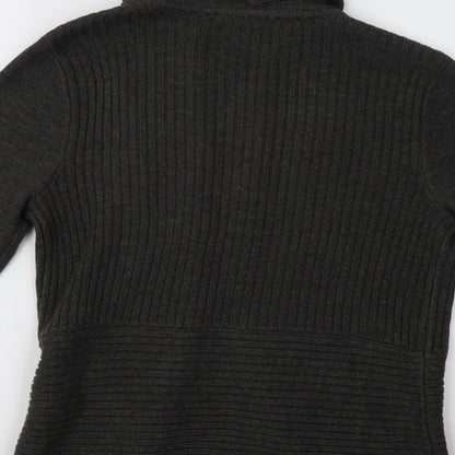 Womens UK Size S H&M Grey Cardigan Jumper