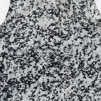 Womens UK Size 6 H&M Grey Basic Button-Up