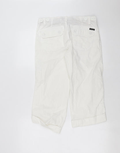 Sanctuary Womens White   Cropped Trousers Size 30 in L20 in