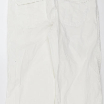 Sanctuary Womens White   Cropped Trousers Size 30 in L20 in