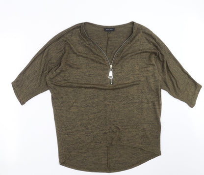 Womens UK Size S New Look Green Pullover Jumper