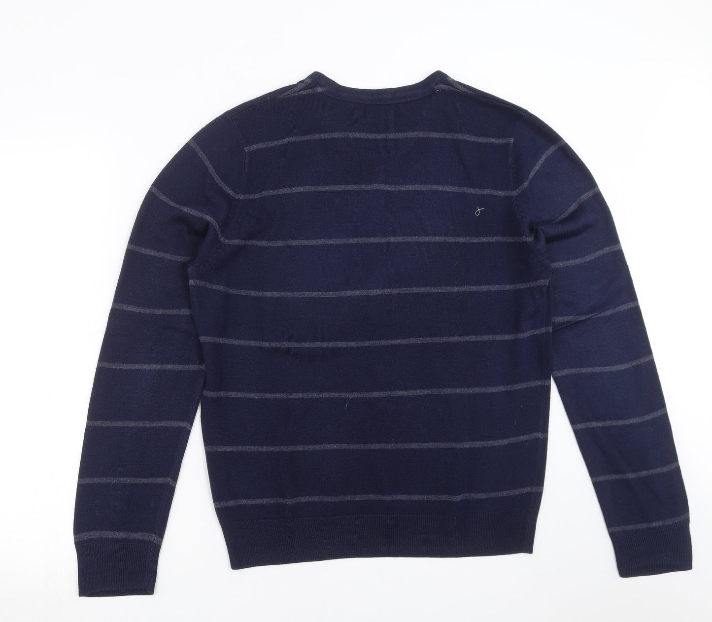 Burton Mens Blue Striped Knit Pullover Jumper Size M