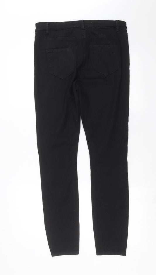 Womens UK Size 14 Preworn Extra-Slim Fit Skinny Black Jeans