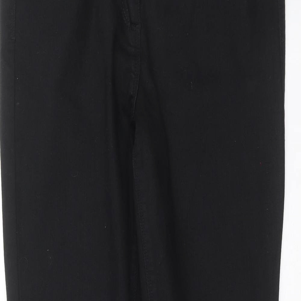Womens UK Size 14 Preworn Extra-Slim Fit Skinny Black Jeans