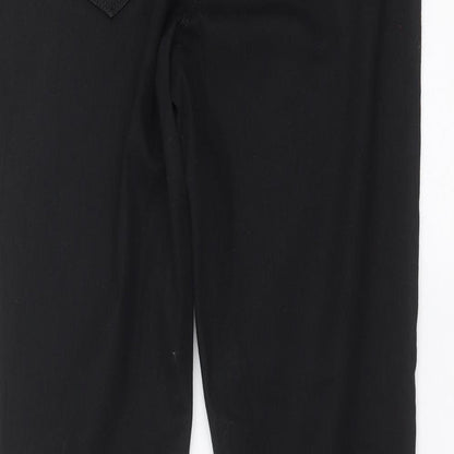 Womens UK Size 14 Preworn Extra-Slim Fit Skinny Black Jeans