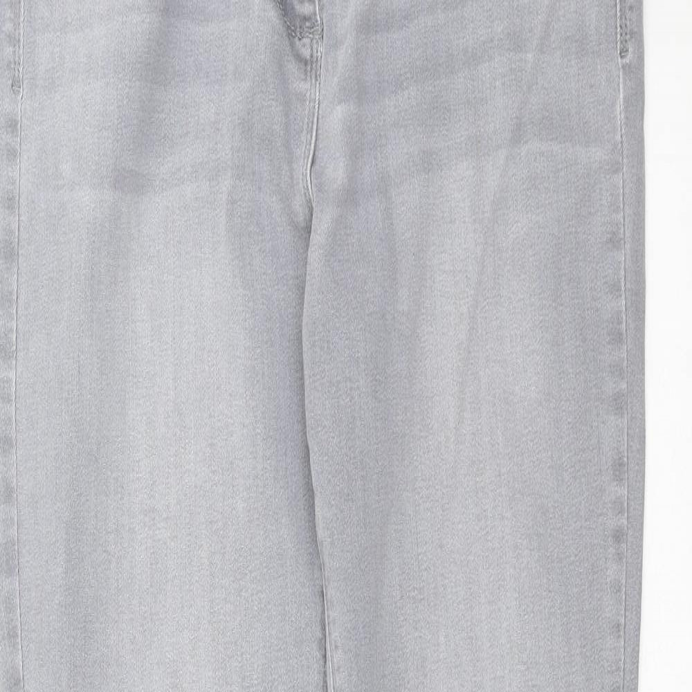 Womens UK Size 14 Preworn Extra-Slim Fit Skinny Grey Jeans