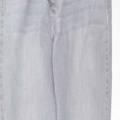 Womens UK Size 14 Preworn Extra-Slim Fit Skinny Grey Jeans
