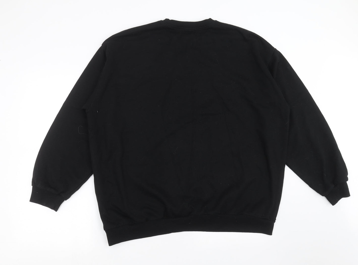 Boohoo Womens Black   Pullover Sweatshirt Size 14