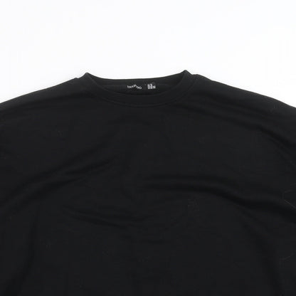 Boohoo Womens Black   Pullover Sweatshirt Size 14