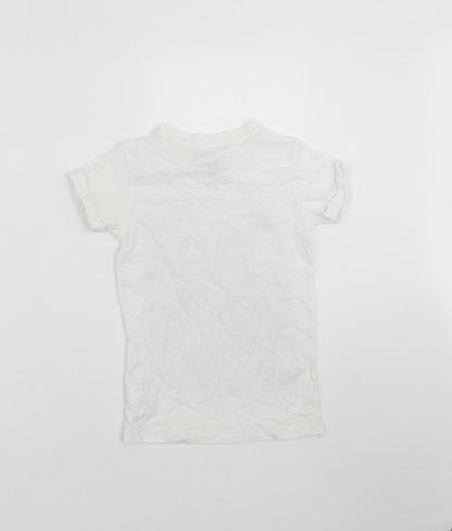 NEXT Boys White   Basic T-Shirt Size 4 Years  - Summer of Surf