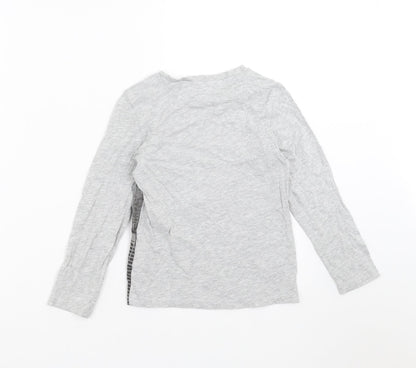 H&M Boys Grey   Basic T-Shirt Size 4-5 Years  - new york skyline