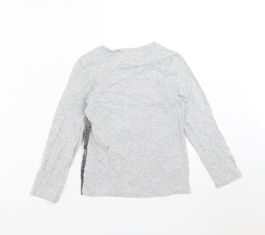 H&M Boys Grey   Basic T-Shirt Size 4-5 Years  - new york skyline