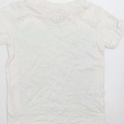 NEXT Boys White   Basic T-Shirt Size 3 Years  - Summer of Surf