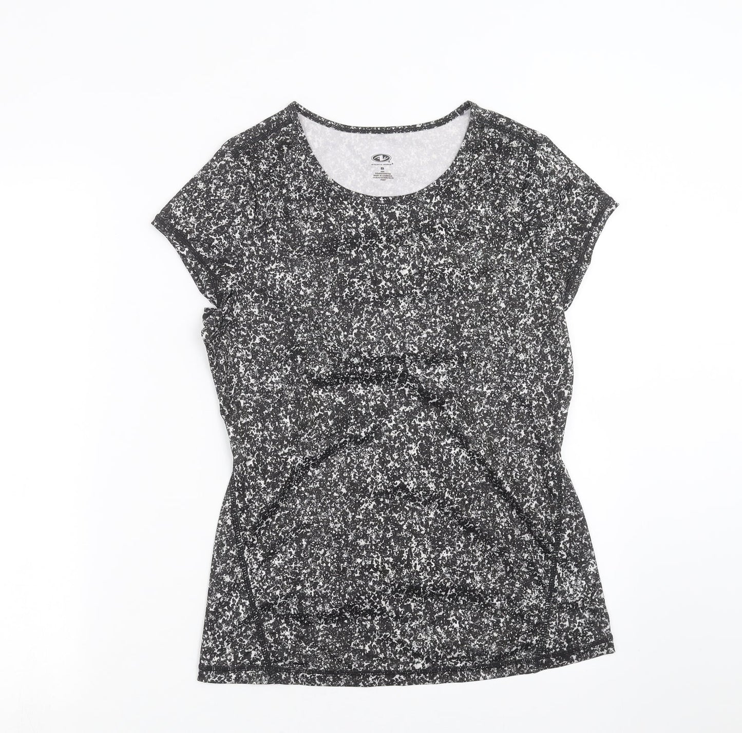 Athletic Works Womens Black   Basic T-Shirt Size S