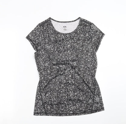 Athletic Works Womens Black   Basic T-Shirt Size S