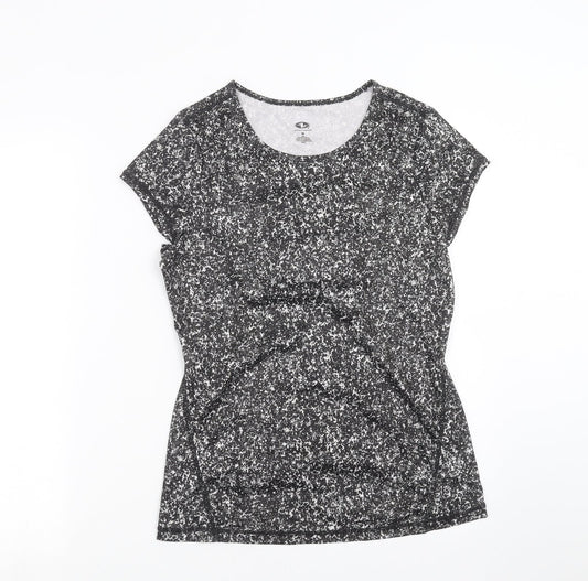 Athletic Works Womens Black   Basic T-Shirt Size S