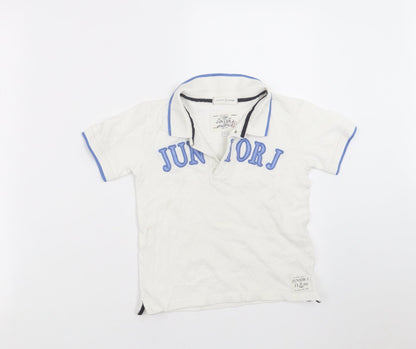 Jasper Conran Boys White   Basic Polo Size 3-4 Years