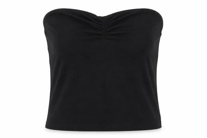 Front view of Intuition Essentials women’s black basic t-shirt, size UK 16