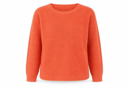 Front view of Venus women’s orange knit jumper, size XL